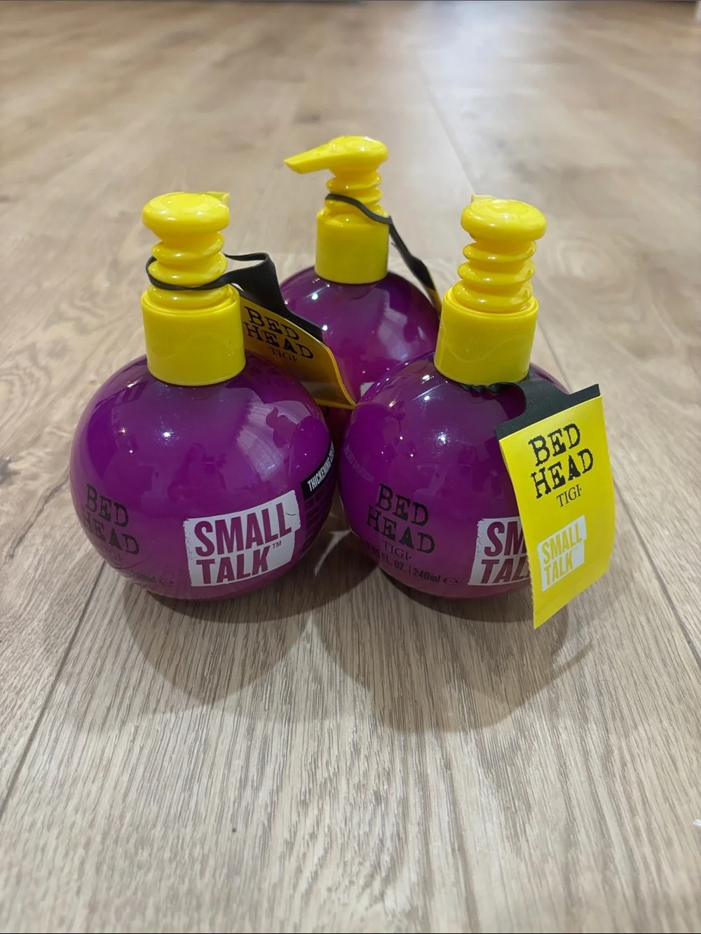BedHead Small Talk Kids Shampoo & Conditioner – Purple and Yellow Pump